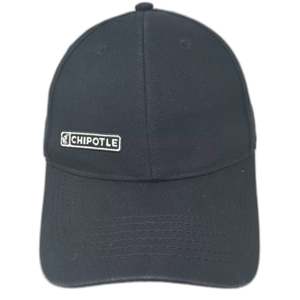 Loomstate Chipotle Baseball Cap Black White Strapback OS Hat Cotton Adjustable